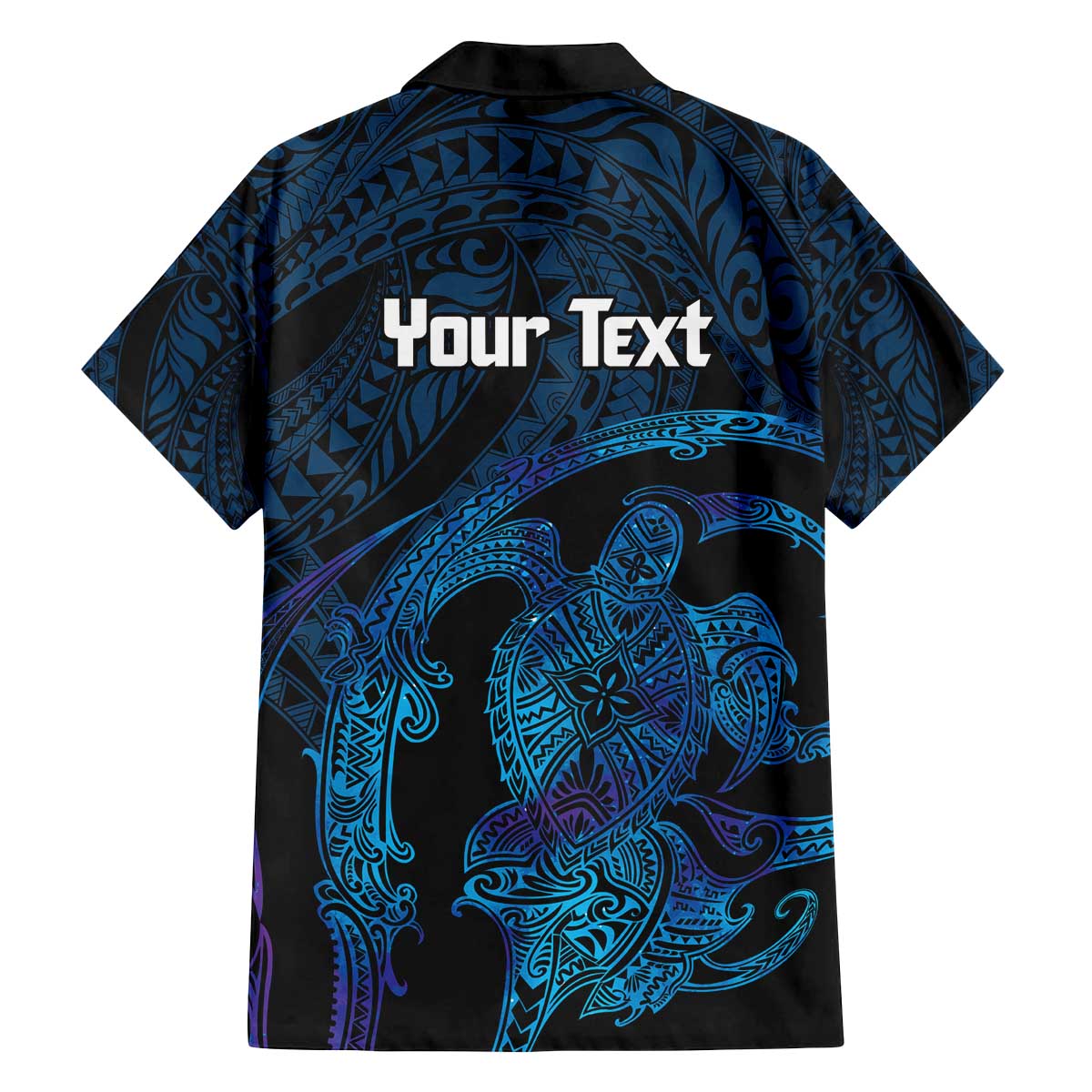 Personalised Tahiti Moorea Atoll Family Matching Off The Shoulder Long Sleeve Dress and Hawaiian Shirt Polynesian Sea Turtle