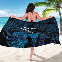 Personalised Tahiti Moorea Atoll Sarong Polynesian Sea Turtle