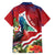 Personalised Kiribati Tarawa Atoll Hawaiian Shirt Frigate Bird With Map Tropical Style