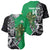 New Zealand and Ireland Rugby Custom Baseball Jersey Maori Tiki Fern Irish Celtic Cross - Polynesian Pride