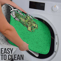 New Zealand and Ireland Rugby Custom Bathroom Set Maori Tiki Fern Irish Celtic Cross - Polynesian Pride