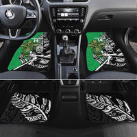 New Zealand and Ireland Rugby Custom Car Mats Maori Tiki Fern Irish Celtic Cross - Polynesian Pride