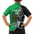 New Zealand and Ireland Rugby Custom Family Matching Puletasi and Hawaiian Shirt Maori Tiki Fern Irish Celtic Cross - Polynesian Pride
