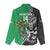 New Zealand and Ireland Rugby Custom Women Casual Shirt Maori Tiki Fern Irish Celtic Cross - Polynesian Pride