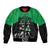 New Zealand and Ireland Rugby Custom Bomber Jacket Chicago 2025 Go All Black Shamrocks - Polynesian Pride