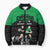 New Zealand and Ireland Rugby Custom Bomber Puffer Jacket Chicago 2025 Go All Black Shamrocks - Polynesian Pride