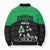 New Zealand and Ireland Rugby Custom Bomber Puffer Jacket Chicago 2025 Go All Black Shamrocks - Polynesian Pride
