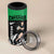New Zealand and Ireland Rugby 4 in 1 Can Cooler Tumbler Chicago 2025 Go All Black Shamrocks - Polynesian Pride