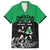 New Zealand and Ireland Rugby Custom Family Matching Off Shoulder Maxi Dress and Hawaiian Shirt Chicago 2025 Go All Black Shamrocks - Polynesian Pride