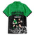 New Zealand and Ireland Rugby Custom Family Matching Off Shoulder Maxi Dress and Hawaiian Shirt Chicago 2025 Go All Black Shamrocks - Polynesian Pride