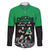 New Zealand and Ireland Rugby Custom Family Matching Puletasi and Hawaiian Shirt Chicago 2025 Go All Black Shamrocks - Polynesian Pride