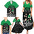 New Zealand and Ireland Rugby Custom Family Matching Summer Maxi Dress and Hawaiian Shirt Chicago 2025 Go All Black Shamrocks - Polynesian Pride