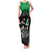 New Zealand and Ireland Rugby Custom Family Matching Tank Maxi Dress and Hawaiian Shirt Chicago 2025 Go All Black Shamrocks - Polynesian Pride