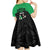 New Zealand and Ireland Rugby Custom Kid Short Sleeve Dress Chicago 2025 Go All Black Shamrocks - Polynesian Pride