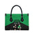 New Zealand and Ireland Rugby Leather Bag Chicago 2025 Go All Black Shamrocks - Polynesian Pride