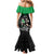New Zealand and Ireland Rugby Custom Mermaid Dress Chicago 2025 Go All Black Shamrocks - Polynesian Pride