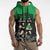 New Zealand and Ireland Rugby Custom Sleeveless Zip Hoodie Chicago 2025 Go All Black Shamrocks - Polynesian Pride