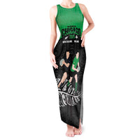 New Zealand and Ireland Rugby Custom Tank Maxi Dress Chicago 2025 Go All Black Shamrocks - Polynesian Pride