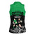 New Zealand and Ireland Rugby Custom Women Sleeveless Polo Shirt Chicago 2025 Go All Black Shamrocks - Polynesian Pride