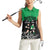 New Zealand and Ireland Rugby Custom Women Sleeveless Polo Shirt Chicago 2025 Go All Black Shamrocks - Polynesian Pride