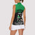 New Zealand and Ireland Rugby Custom Women Sleeveless Polo Shirt Chicago 2025 Go All Black Shamrocks - Polynesian Pride