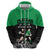 New Zealand and Ireland Rugby Custom Zip Hoodie Chicago 2025 Go All Black Shamrocks - Polynesian Pride