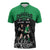 New Zealand and Ireland Rugby Custom Zipper Polo Shirt Chicago 2025 Go All Black Shamrocks - Polynesian Pride
