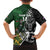 New Zealand and South Africa Rugby Custom Family Matching Off The Shoulder Long Sleeve Dress and Hawaiian Shirt Maori Tiki Fern Springboks Kente Pattern - Polynesian Pride
