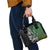 New Zealand and South Africa Rugby Custom Shoulder Handbag Maori Tiki Fern Springboks Kente Pattern - Polynesian Pride