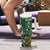 New Zealand and South Africa Rugby Tumbler With Handle Maori Tiki Fern Springboks Kente Pattern - Polynesian Pride