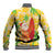 Aloha Hawaii Christmas Baseball Jacket Mele Kalikimaka Funny Santa Palaka Quilt Motifs - Polynesian Pride