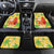 Aloha Hawaii Christmas Car Mats Mele Kalikimaka Funny Santa Palaka Quilt Motifs - Polynesian Pride