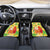 Aloha Hawaii Christmas Car Mats Mele Kalikimaka Funny Santa Palaka Quilt Motifs - Polynesian Pride