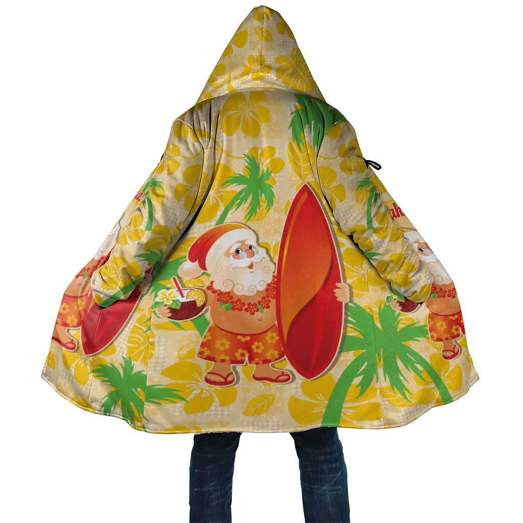 Aloha Hawaii Christmas Cloak Mele Kalikimaka Funny Santa Palaka Quilt Motifs - Polynesian Pride