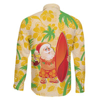 Aloha Hawaii Christmas Family Matching Long Sleeve Bodycon Dress and Hawaiian Shirt Mele Kalikimaka Funny Santa Palaka Quilt Motifs - Polynesian Pride
