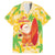 Aloha Hawaii Christmas Family Matching Off The Shoulder Long Sleeve Dress and Hawaiian Shirt Mele Kalikimaka Funny Santa Palaka Quilt Motifs - Polynesian Pride