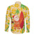 Aloha Hawaii Christmas Family Matching Off The Shoulder Long Sleeve Dress and Hawaiian Shirt Mele Kalikimaka Funny Santa Palaka Quilt Motifs - Polynesian Pride