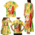 Aloha Hawaii Christmas Family Matching Tank Maxi Dress and Hawaiian Shirt Mele Kalikimaka Funny Santa Palaka Quilt Motifs - Polynesian Pride
