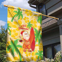 Aloha Hawaii Christmas Garden Flag Mele Kalikimaka Funny Santa Palaka Quilt Motifs - Polynesian Pride