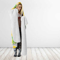 Aloha Hawaii Christmas Hooded Blanket Mele Kalikimaka Funny Santa Palaka Quilt Motifs - Polynesian Pride