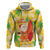 Aloha Hawaii Christmas Hoodie Mele Kalikimaka Funny Santa Palaka Quilt Motifs - Polynesian Pride