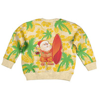 Aloha Hawaii Christmas Kid Ugly Christmas Sweater Mele Kalikimaka Funny Santa Palaka Quilt Motifs - Polynesian Pride