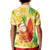 Aloha Hawaii Christmas Kid Polo Shirt Mele Kalikimaka Funny Santa Palaka Quilt Motifs - Polynesian Pride