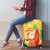 Aloha Hawaii Christmas Luggage Cover Mele Kalikimaka Funny Santa Palaka Quilt Motifs - Polynesian Pride