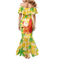 Aloha Hawaii Christmas Mermaid Dress Mele Kalikimaka Funny Santa Palaka Quilt Motifs - Polynesian Pride