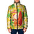 Aloha Hawaii Christmas Padded Jacket Mele Kalikimaka Funny Santa Palaka Quilt Motifs - Polynesian Pride