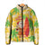 Aloha Hawaii Christmas Padded Jacket Mele Kalikimaka Funny Santa Palaka Quilt Motifs - Polynesian Pride