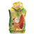 Aloha Hawaii Christmas Sleeveless Hoodie Mele Kalikimaka Funny Santa Palaka Quilt Motifs - Polynesian Pride