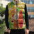 Aloha Hawaii Christmas Sleeveless Puffer Jacket Mele Kalikimaka Funny Santa Palaka Quilt Motifs - Polynesian Pride