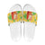 Aloha Hawaii Christmas Slide Sandals Mele Kalikimaka Funny Santa Palaka Quilt Motifs - Polynesian Pride